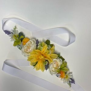 Maternity corsage belly bump sash handcrafted for a special baby shower …